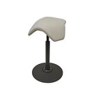Ergonomic ILOA Joy Active Chair in Dove, light color. Showcasing 7-degree tilt, 360-degree rotation, and adjustable height options for optimal comfort and control.