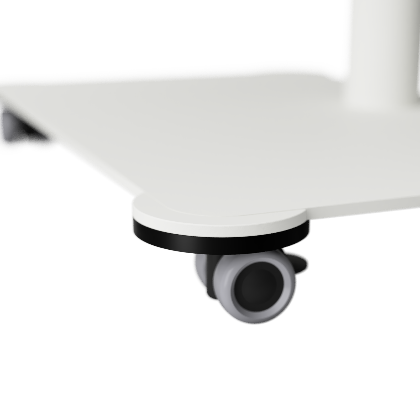 Sopiva table pedestal with wheels