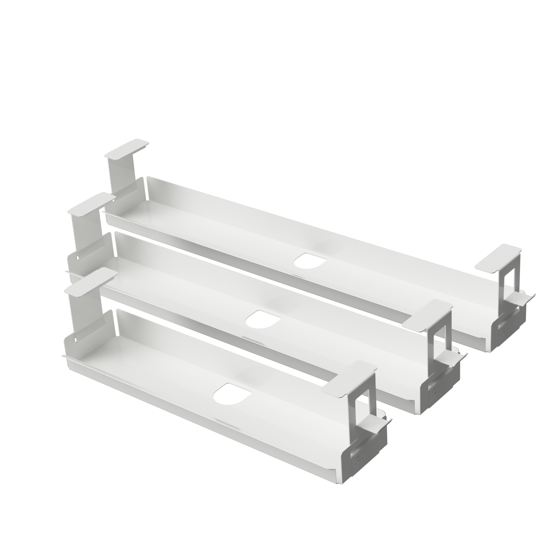 White SELKA BASKET storage units, available in three sizes