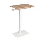 With SELKA  BASKET you get more space to your small desk. White basket with white oak Mahtuva table.