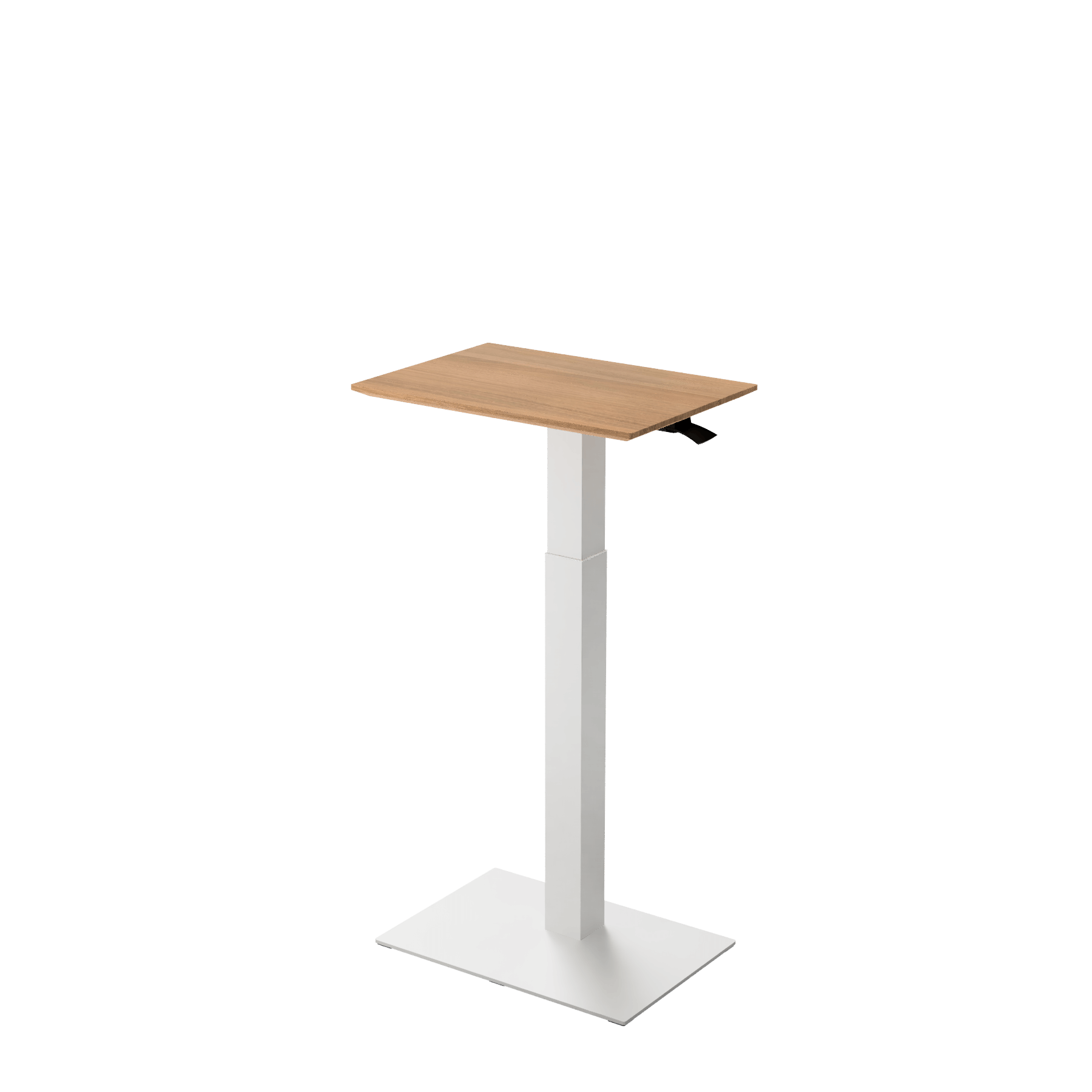 Height adjustable desk Mahtuva S Oak with white base is good choice for remote workers by Selkastore