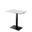 Height adjustable desk Mahtuva XL Blackwhite with black base is good choice for remote workers by Selkastore