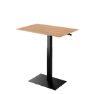 Height adjustable desk Mahtuva XL Oak with black base is good choice for remote workers by Selkastore