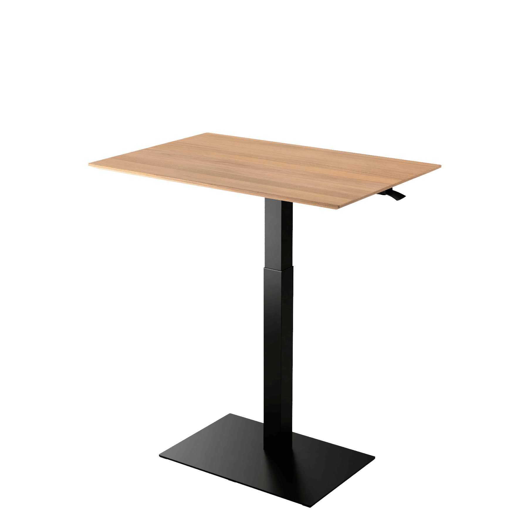 Height adjustable desk Mahtuva XL Oak with black base is good choice for remote workers by Selkastore