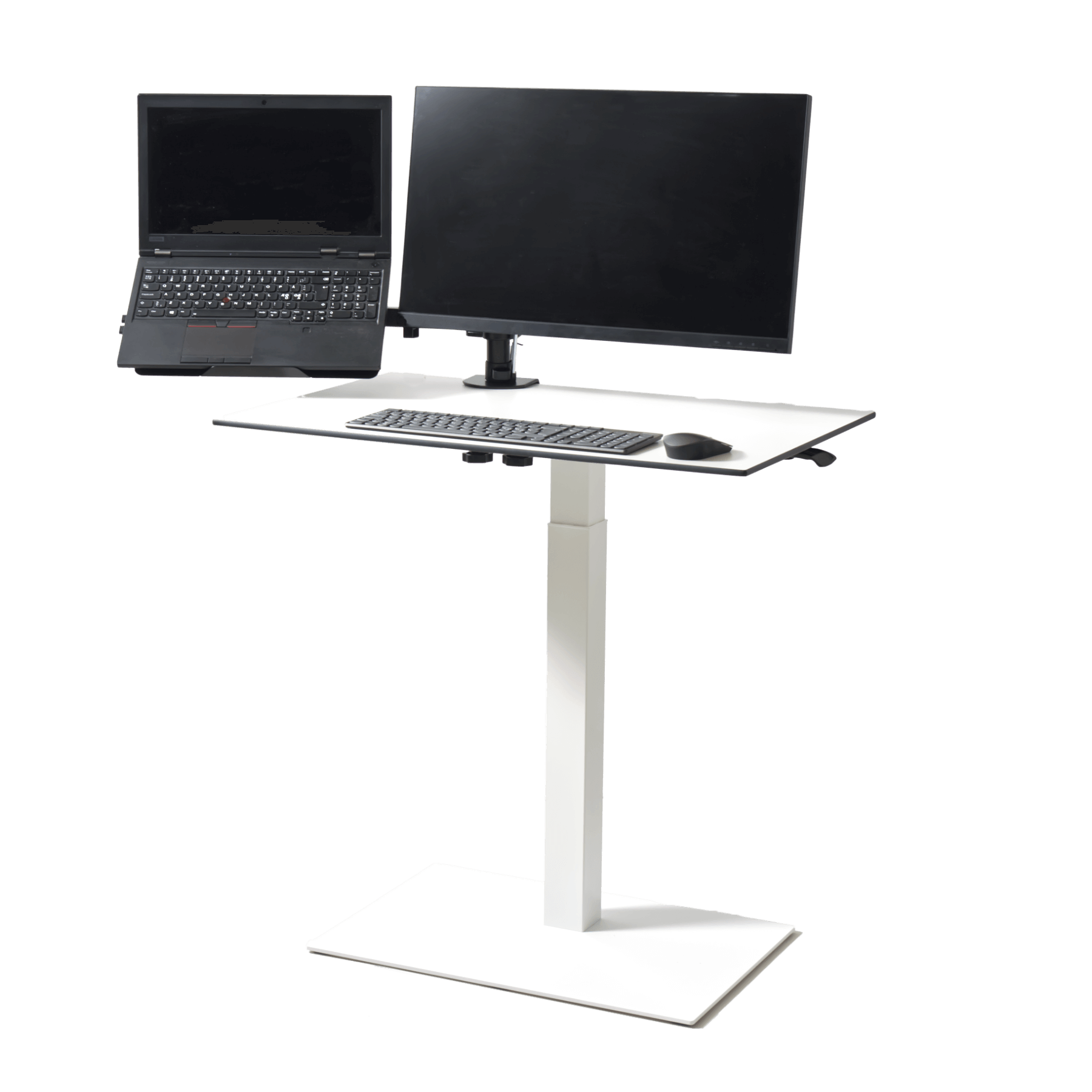 Monitor Arm Double with SELKA MAHTUVA L table