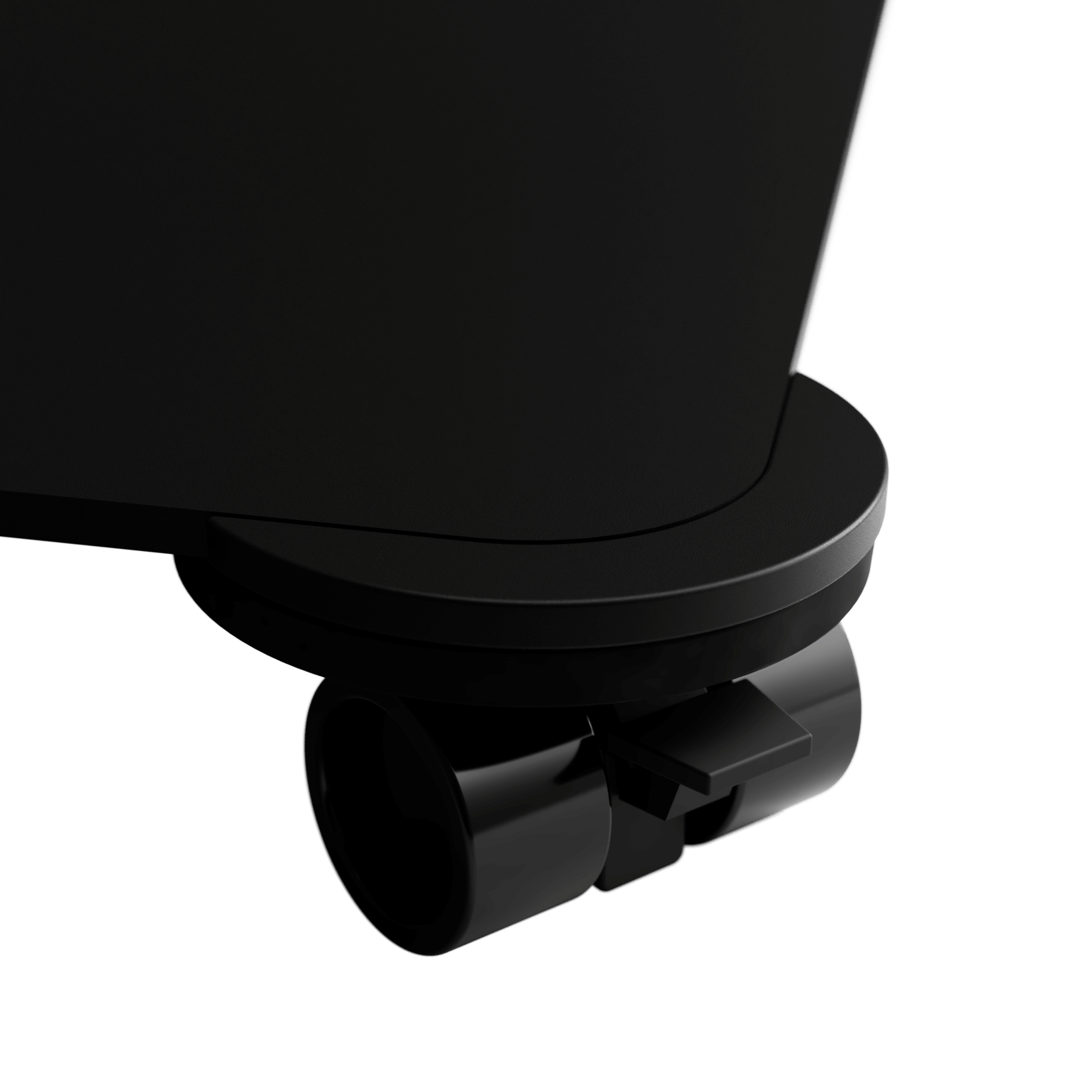 Move your SOPIVA table more easily with wheels. Black wheel.