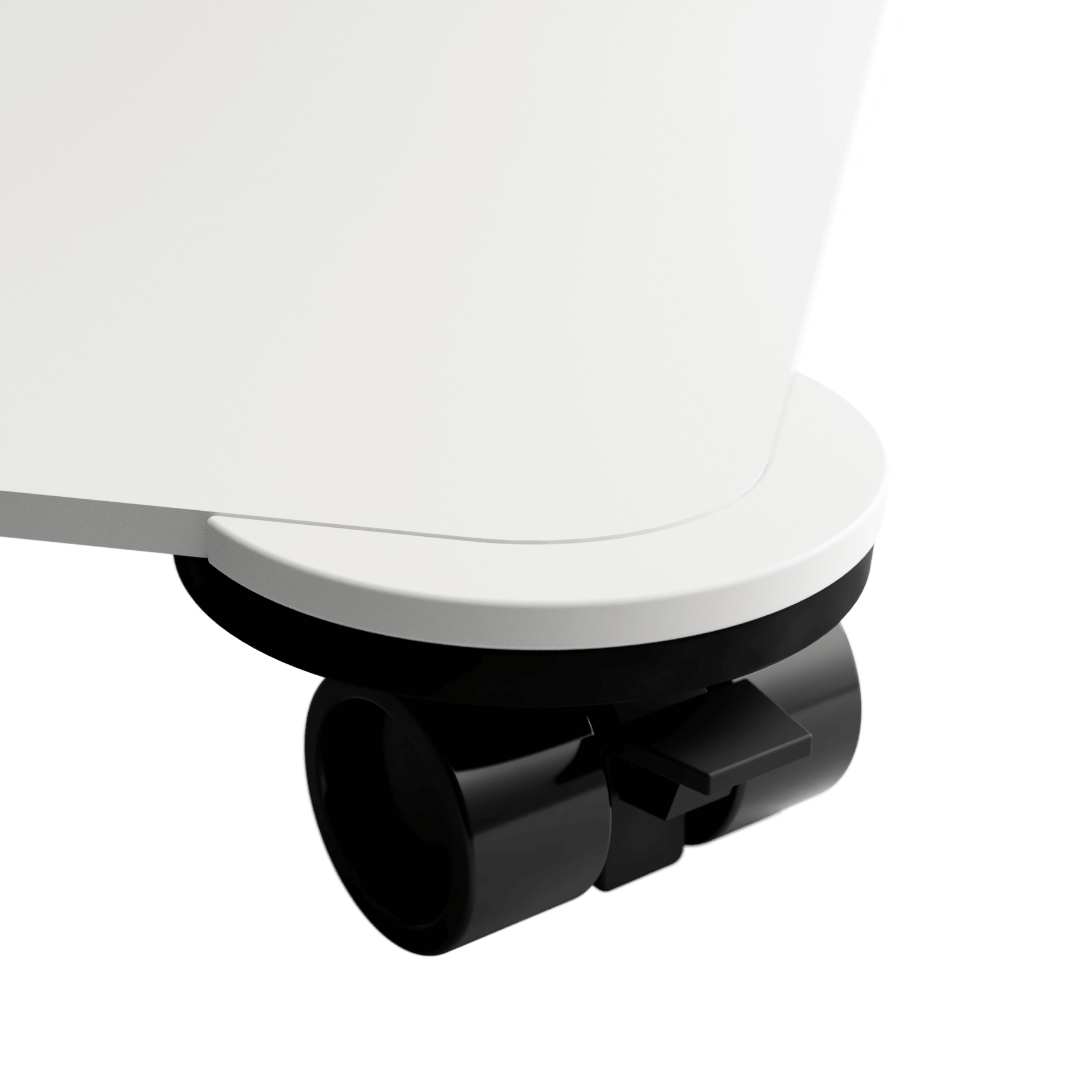 Move your SOPIVA desk more easily with wheels. White wheel.