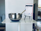 The Sopiva table also functions as a kitchen side table.